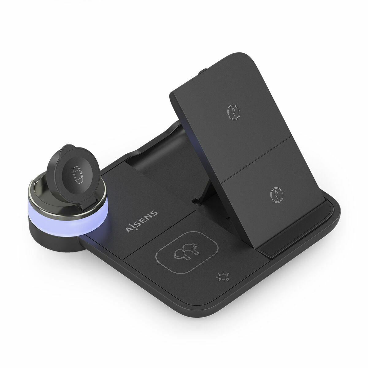 Cargador Inalámbrico Aisens ASCH-15W4WC062-BK Negro 15 W