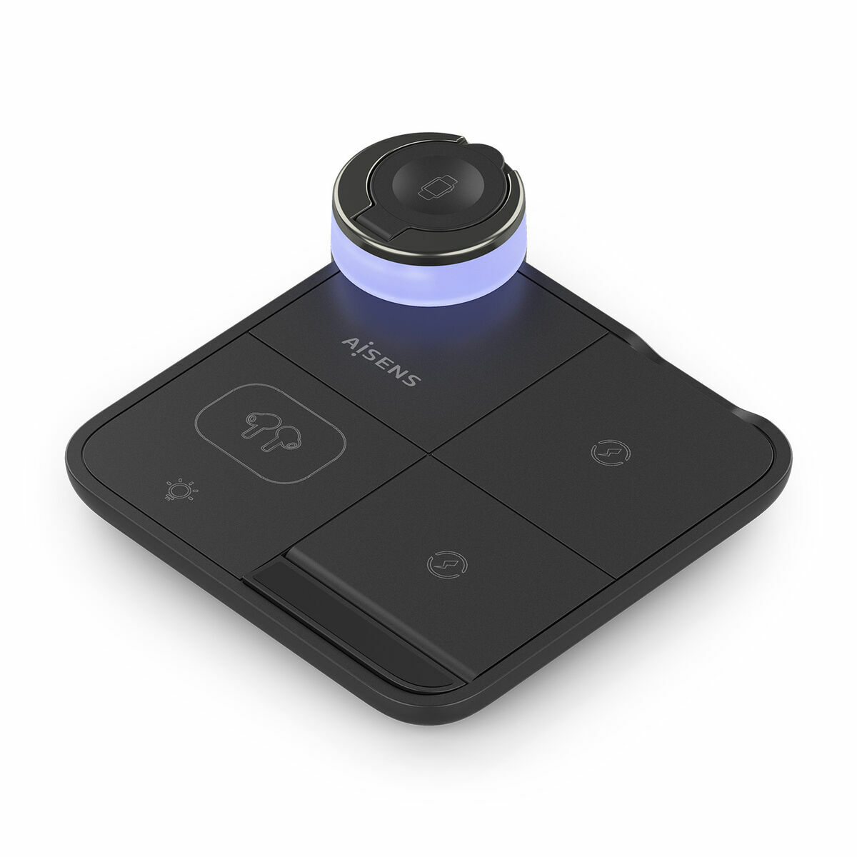 Cargador Inalámbrico Aisens ASCH-15W4WC062-BK Negro 15 W