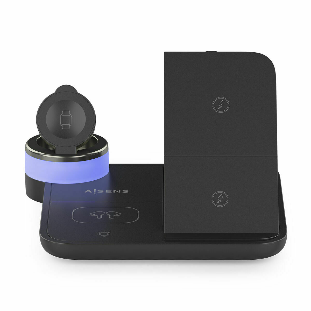 Cargador Inalámbrico Aisens ASCH-15W4WC062-BK Negro 15 W