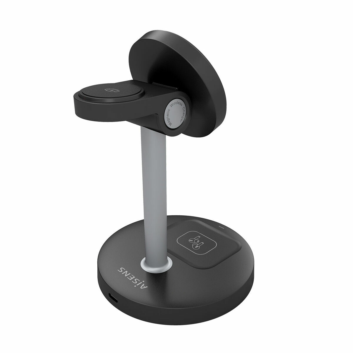 Cargador Inalámbrico Aisens ASCH-15W3WC066-BK Negro 15 W