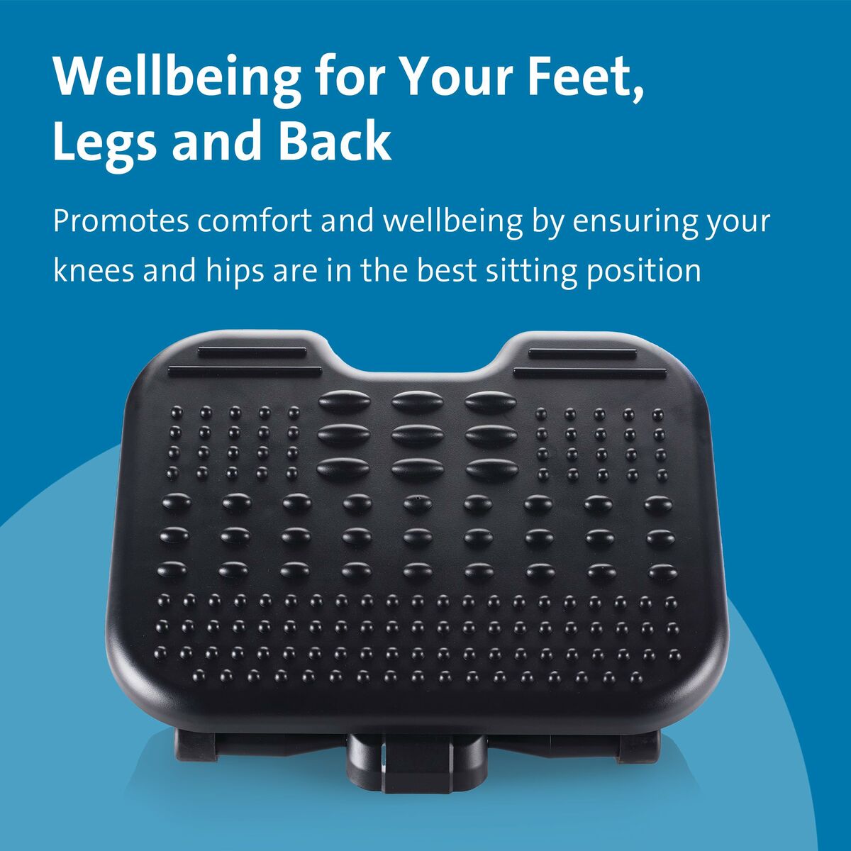 Reposapiés Kensington SOLEMASSAGE Negro (4 Unidades)