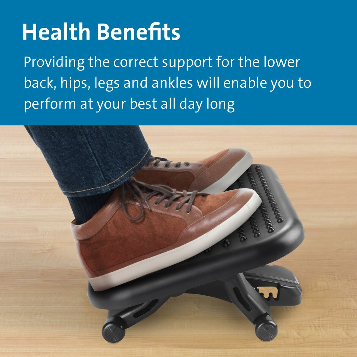 Reposapiés Kensington SOLEMASSAGE Negro (4 Unidades)