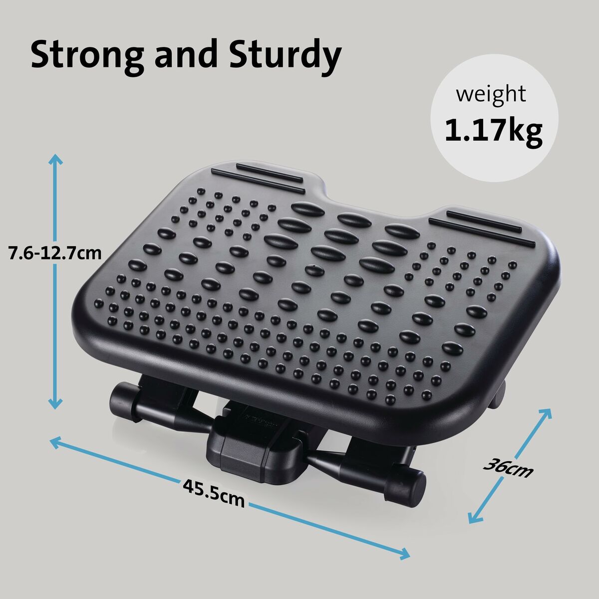 Reposapiés Kensington SOLEMASSAGE Negro (4 Unidades)