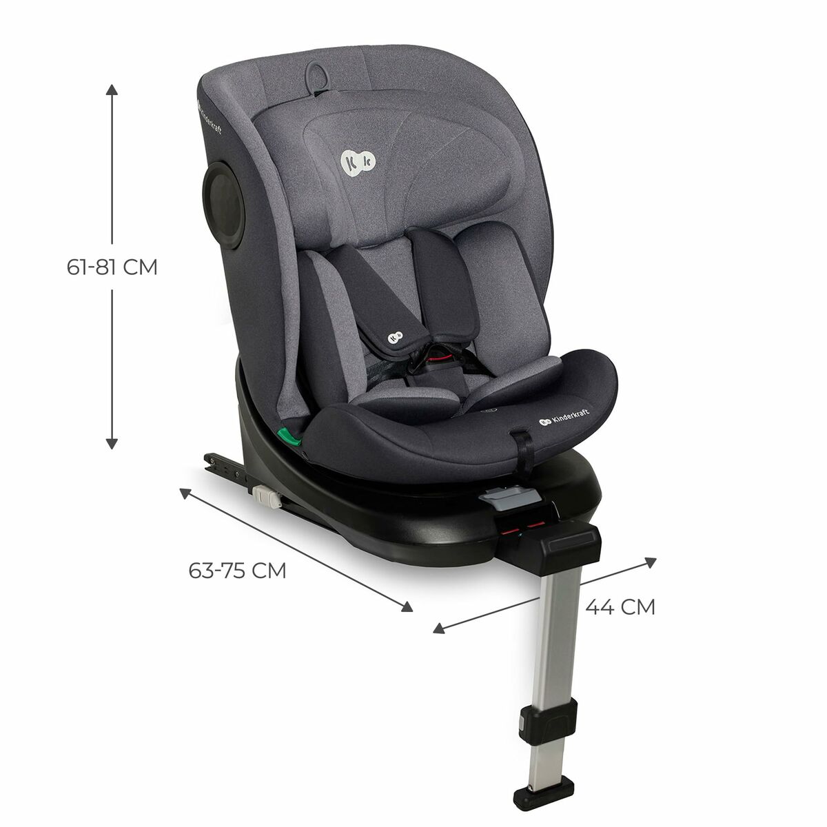 Silla para el Coche Kinderkraft KCI36000GRY0000 Gris