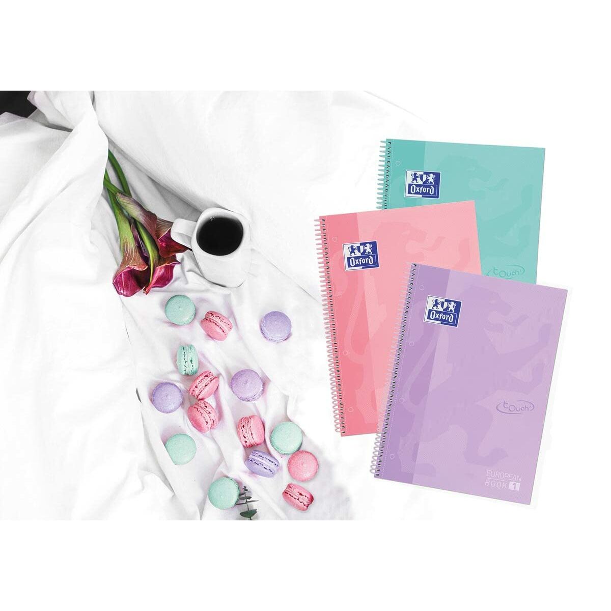 Libreta de Anillas Oxford A4 80 Hojas (5 Unidades)