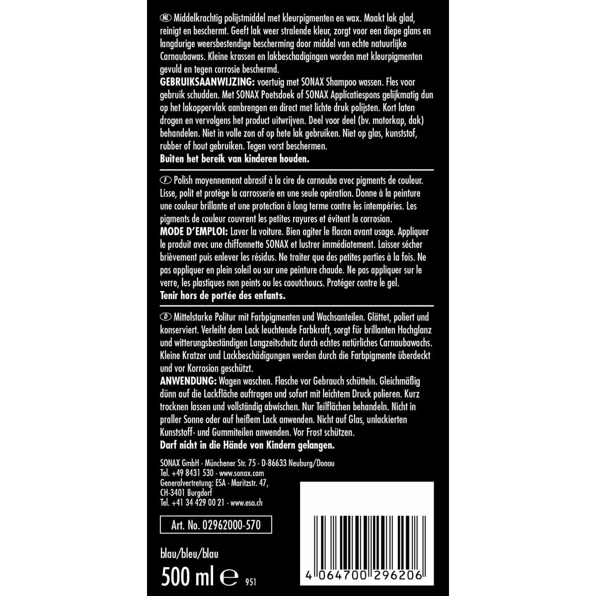 Set de pintura Sonax