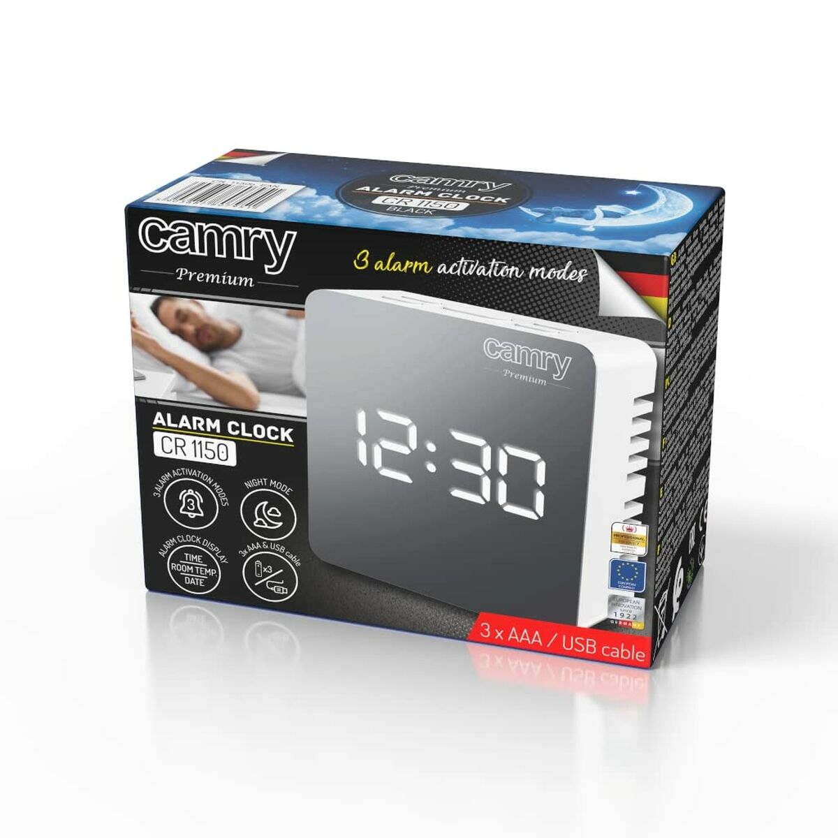 Reloj de Pared Adler CR 1150w Negro