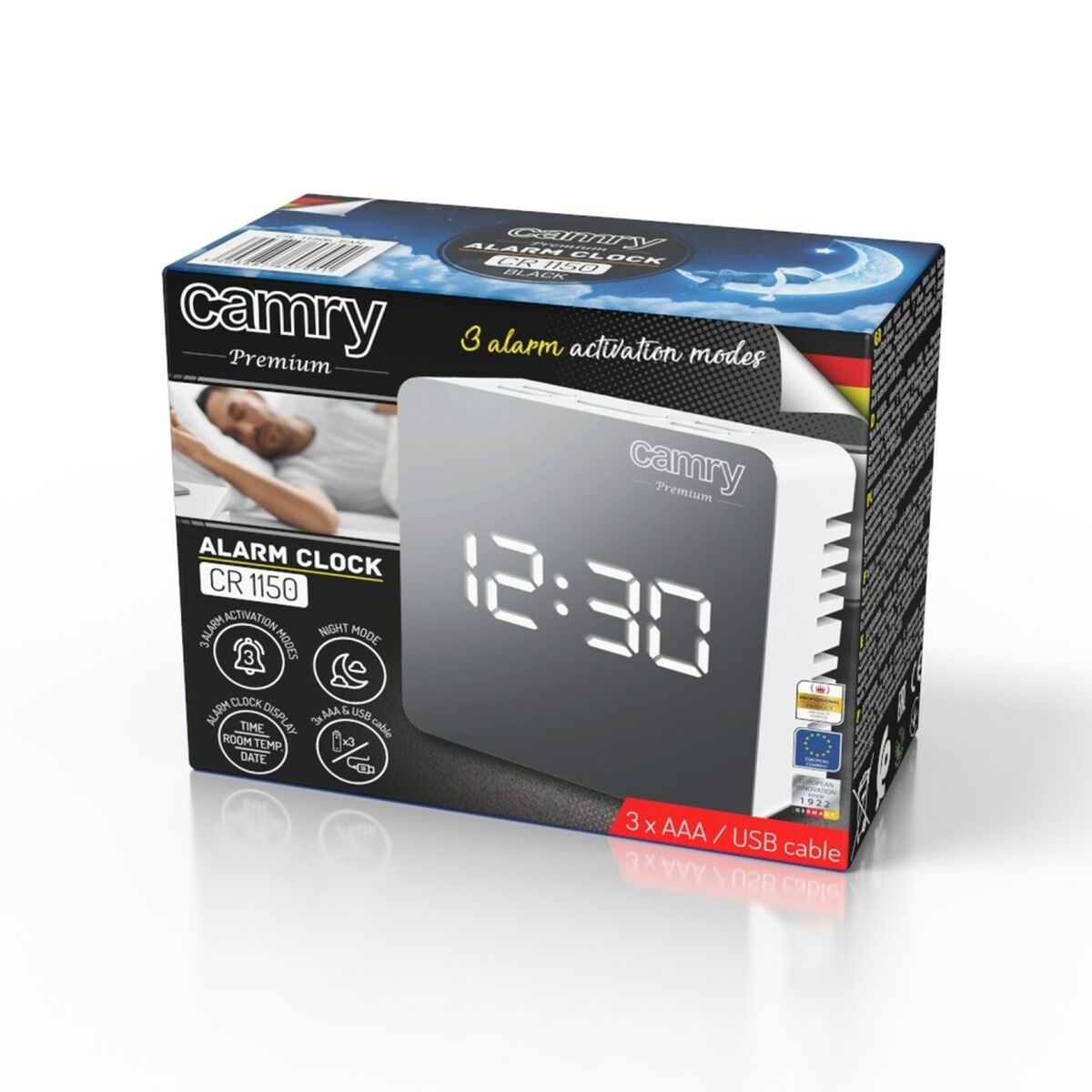 Reloj de Pared Adler CR 1150w Negro