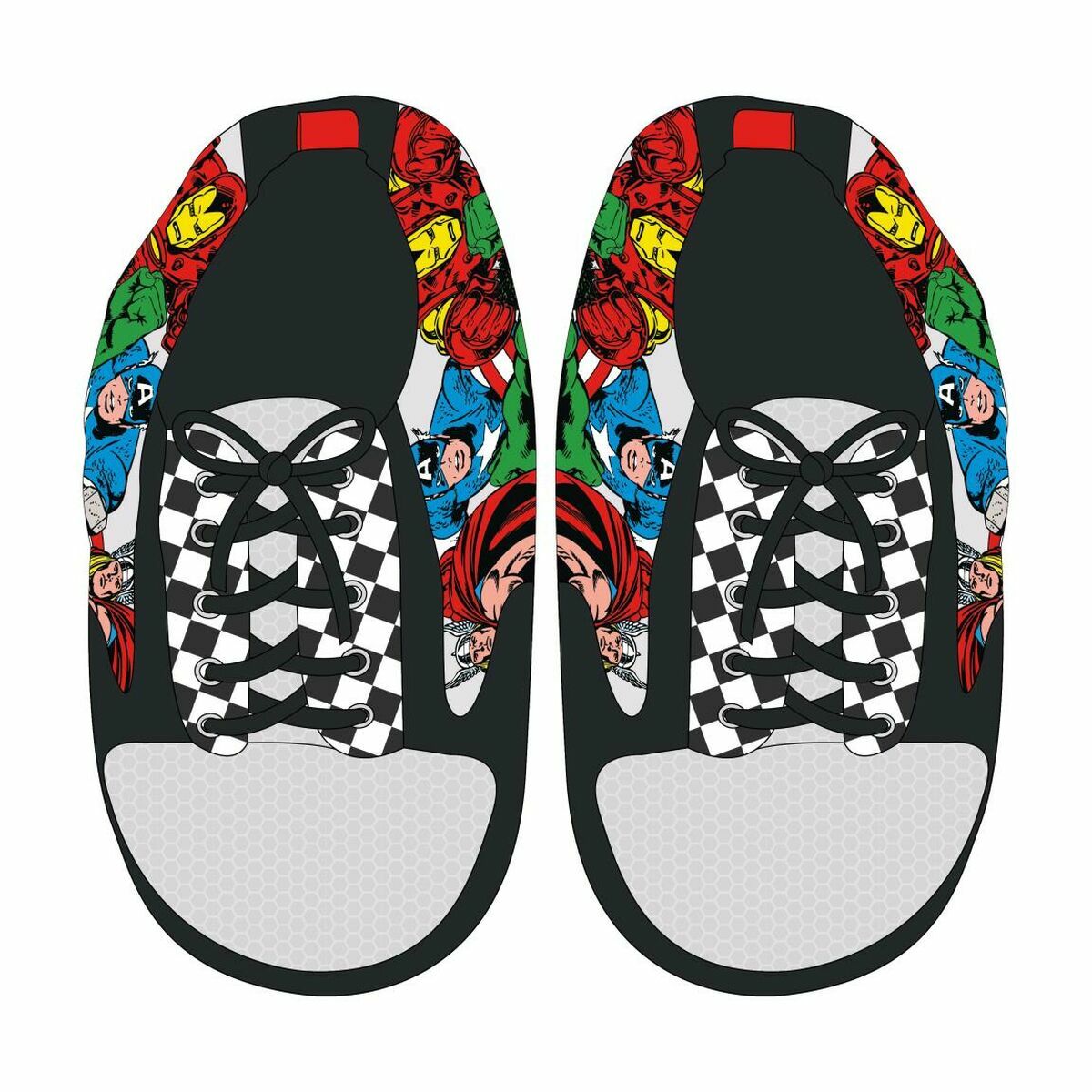 Zapatillas de Estar por Casa Marvel Negro