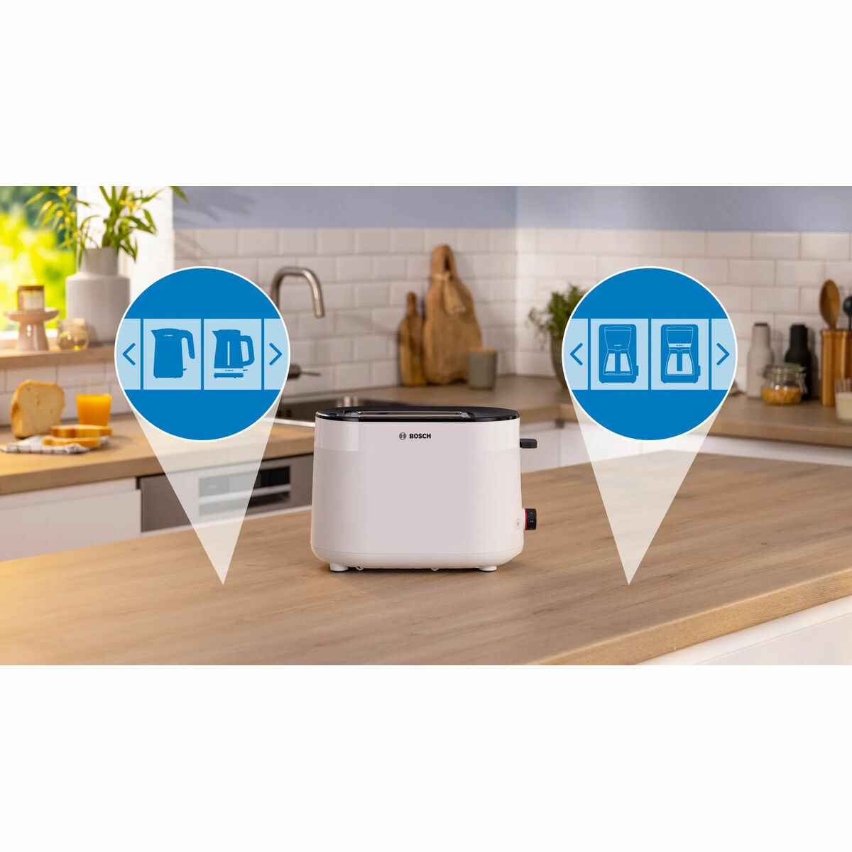 Tostadora BOSCH TAT2M121 Blanco 950 W