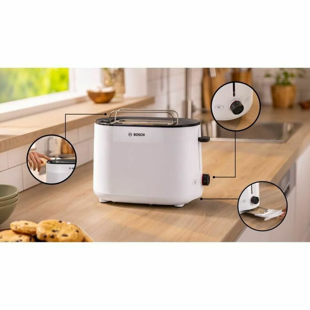 Tostadora BOSCH TAT2M121 Blanco 950 W