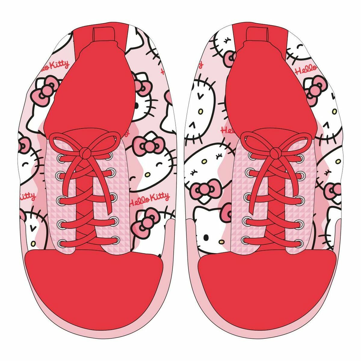 Zapatillas de Estar por Casa Hello Kitty Rojo