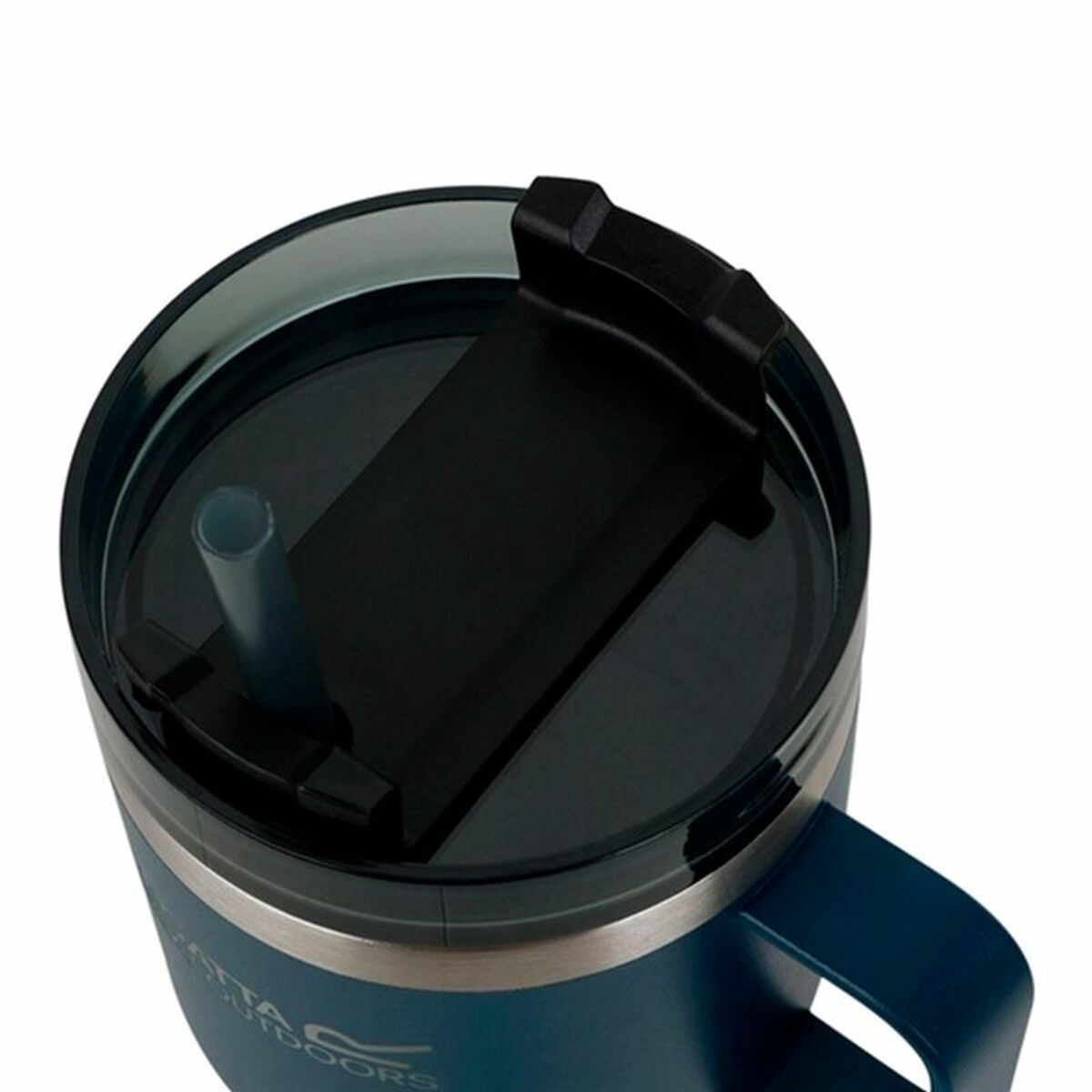 Vaso con Pajita Regatta Thermo Insulated Mug Azul oscuro 600 ml Acero Inoxidable