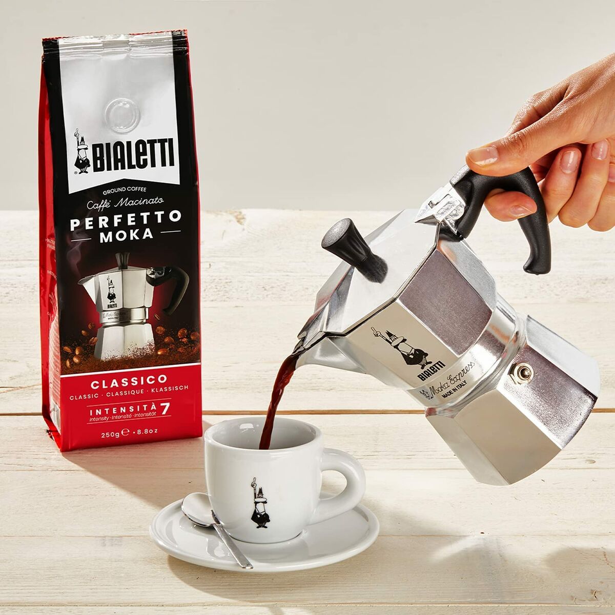Cafetera Italiana Bialetti 0002762/NP Verde Aluminio
