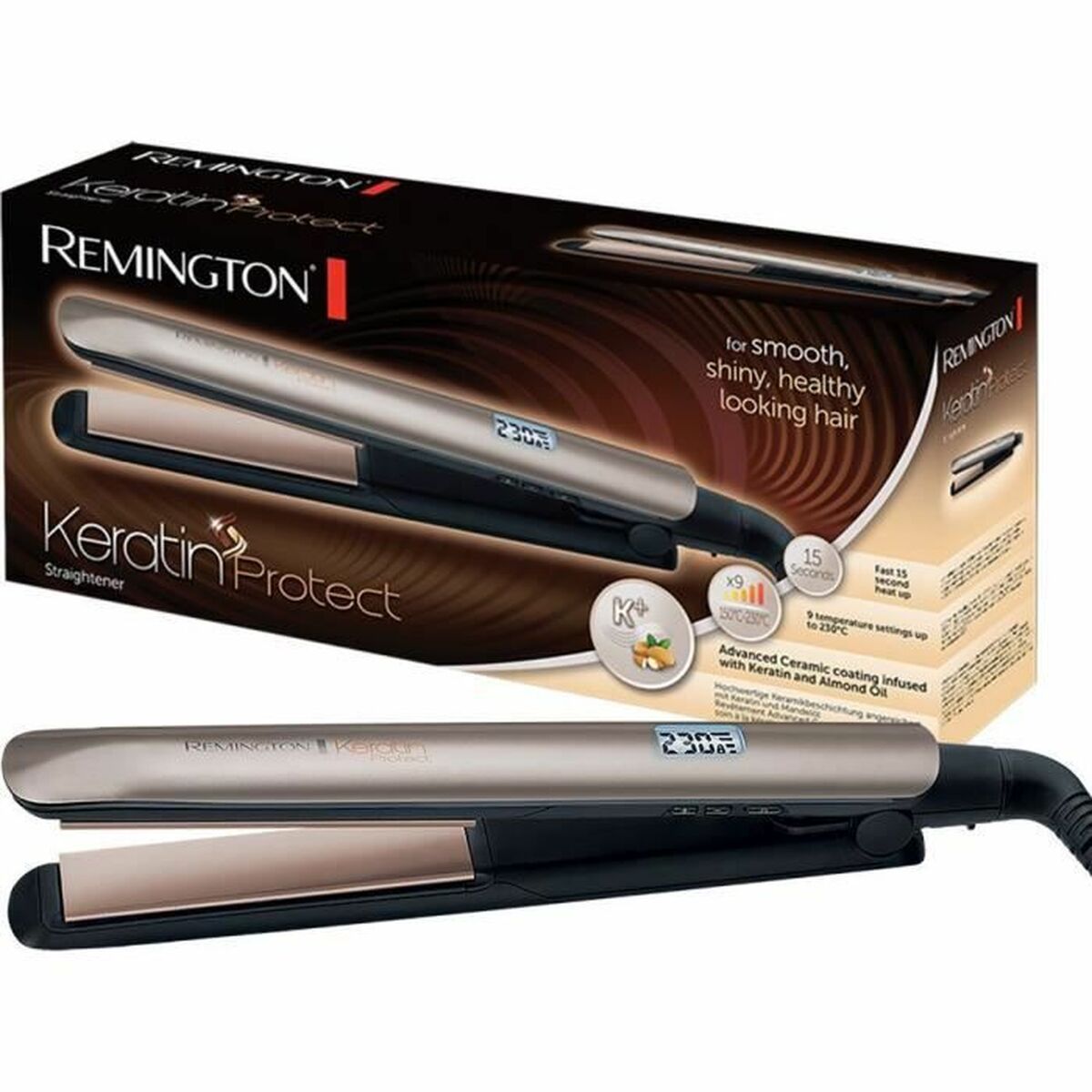Plancha de Pelo Remington S8540 Marrón Negro