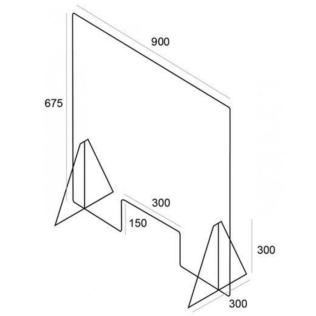 Mampara de Protección Archivo 2000 Transparente