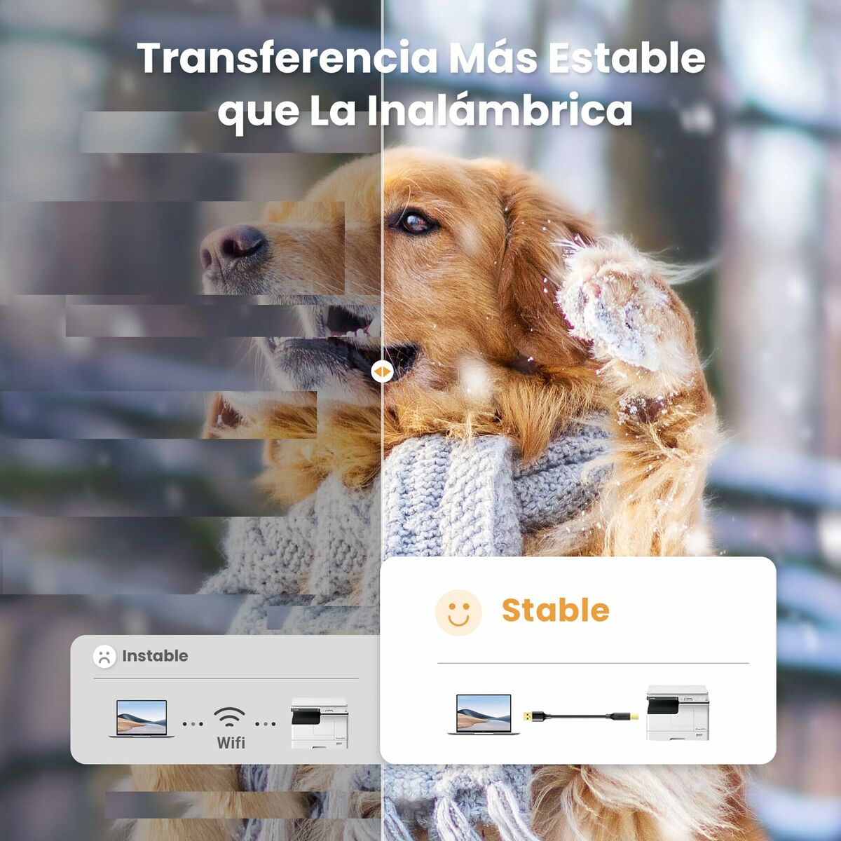 Cable USB 2.0 A a USB B Ugreen 10351 Negro 3 m