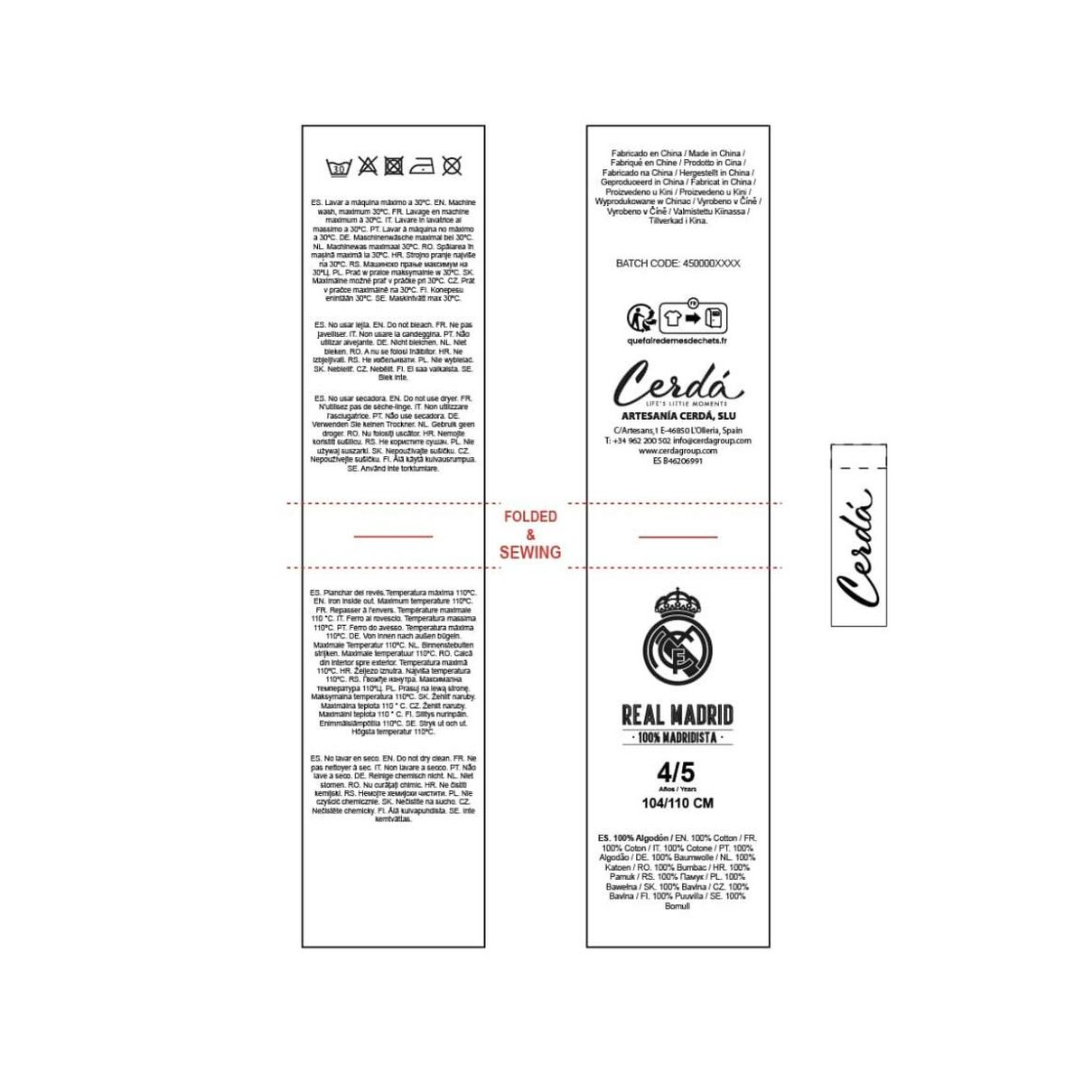 Calzoncillos clásicos Real Madrid C.F. Multicolor