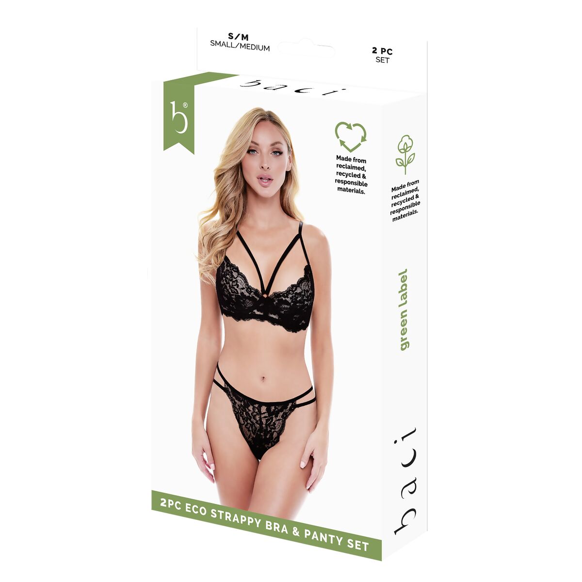 Conjunto de Lencería Baci Lingerie Negro (S/M)