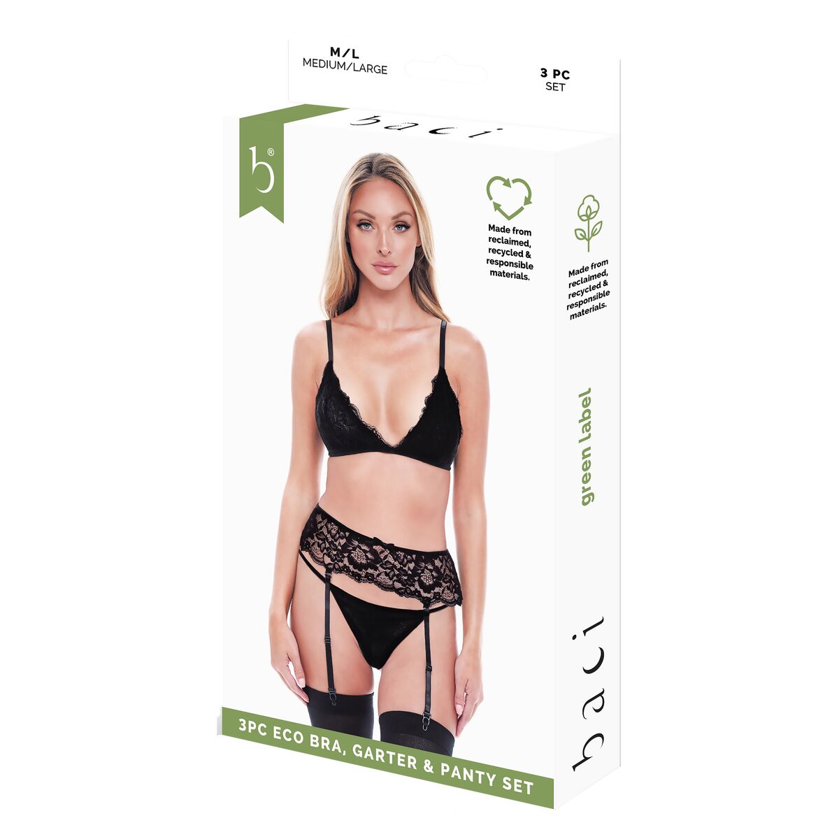 Conjunto de Lencería Baci Lingerie Negro (M/L)