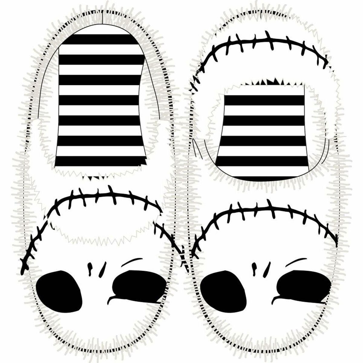 Zapatillas de Estar por Casa The Nightmare Before Christmas Blanco