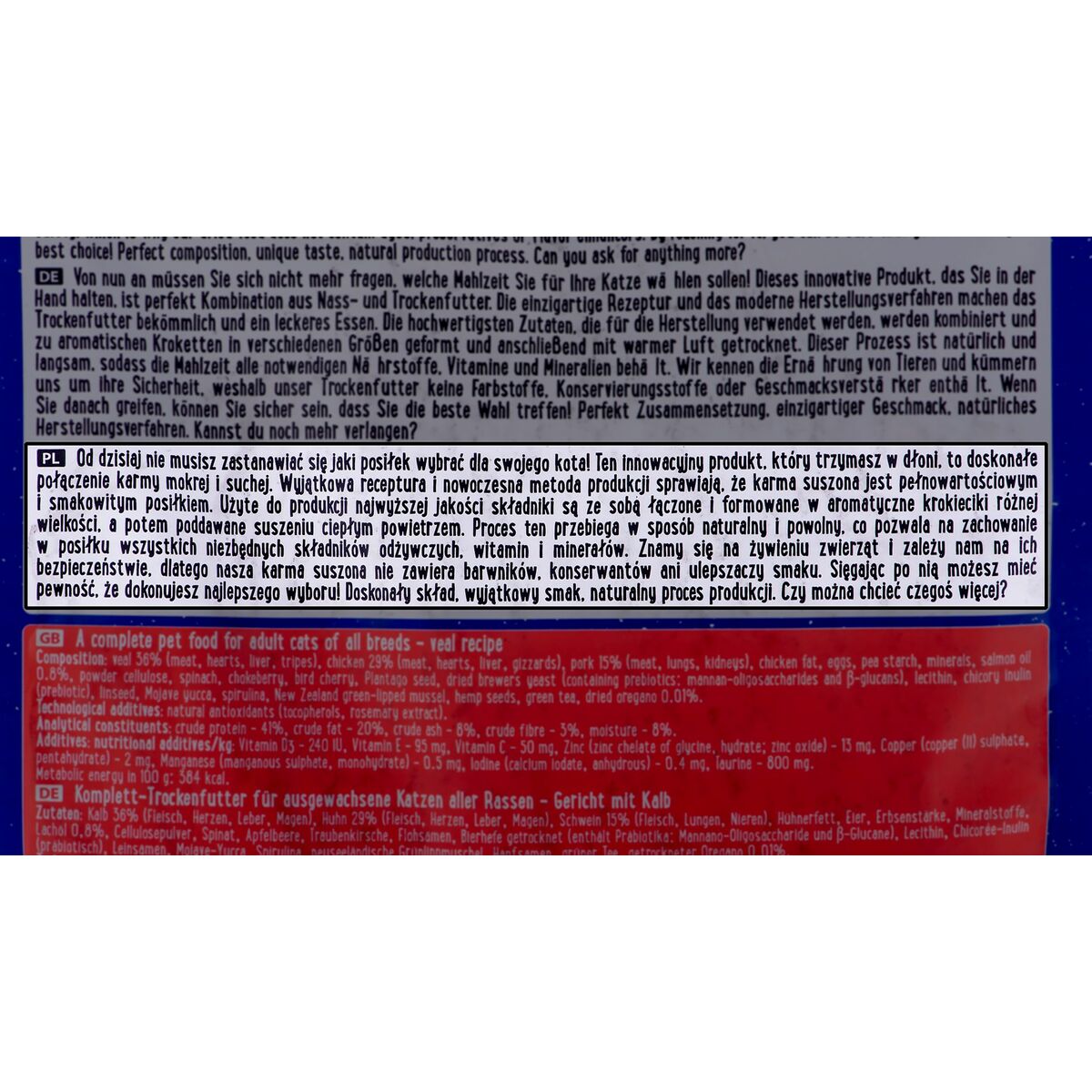 Comida para gato Dolina Noteci 8536 Ternera 1 kg