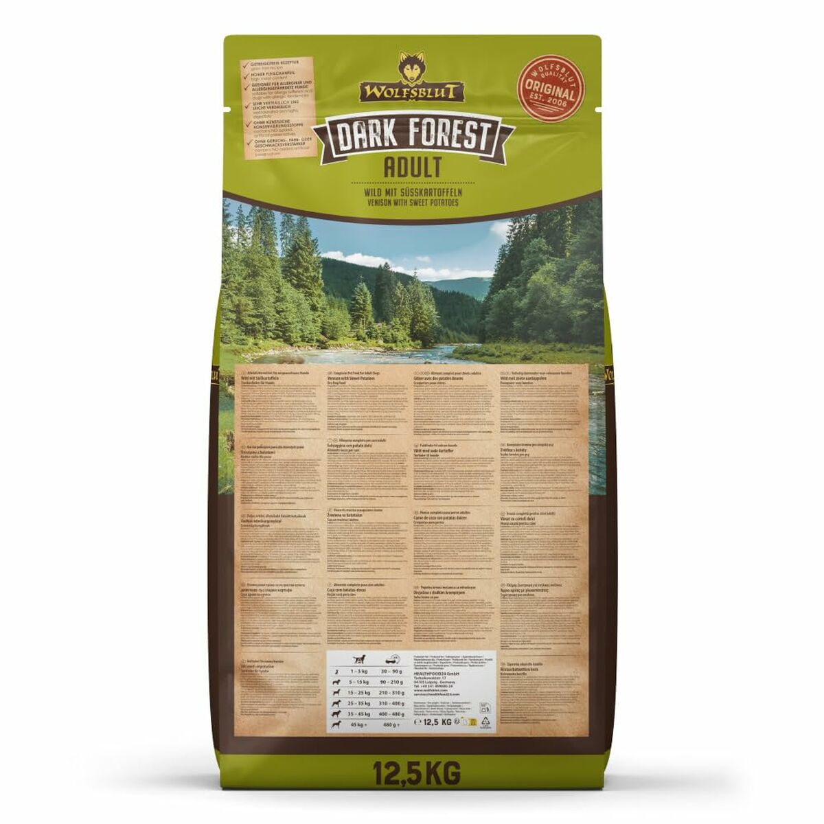 Pienso Wolfsblut Adulto Batata 12,5 Kg