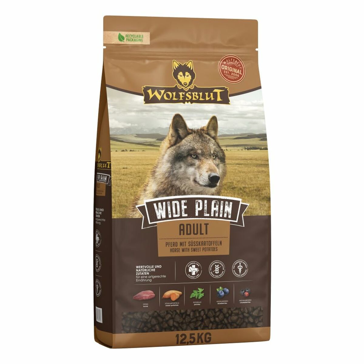 Pienso Wolfsblut Adulto Carne Batata 12,5 Kg