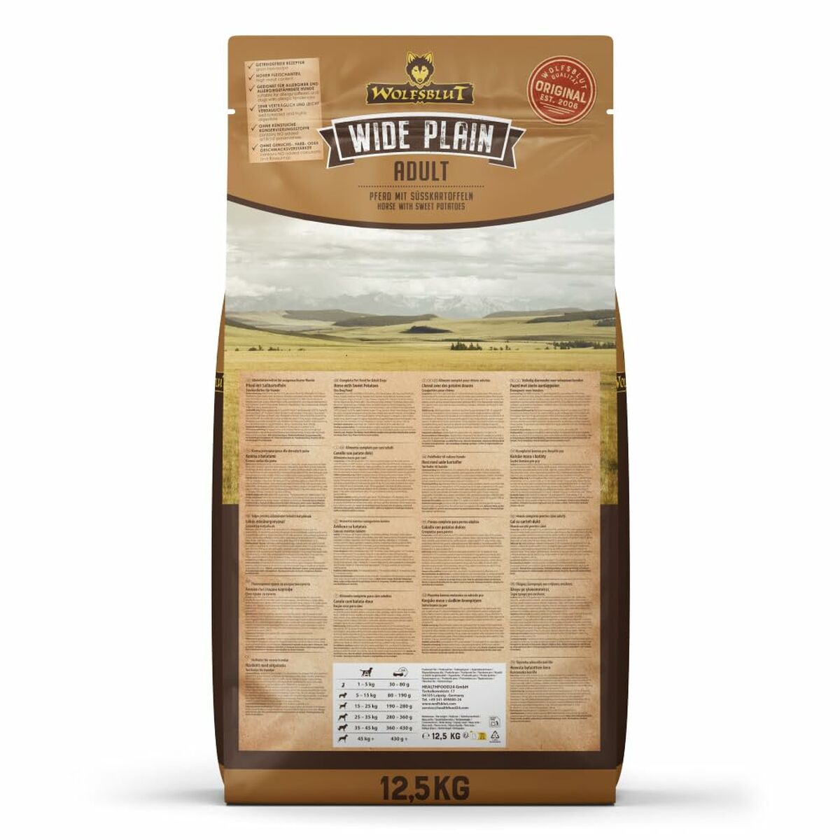 Pienso Wolfsblut Adulto Carne Batata 12,5 Kg
