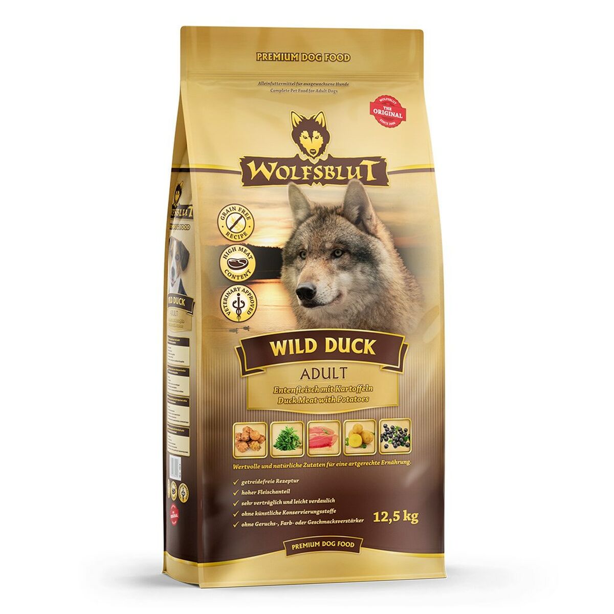 Pienso Wolfsblut Adulto Pato Patatas 12,5 Kg