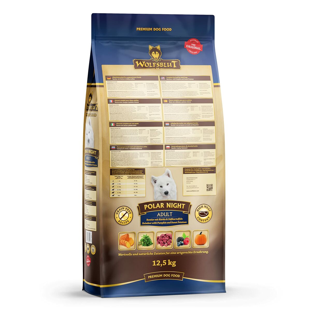 Pienso Wolfsblut Adulto Calabaza 12,5 Kg