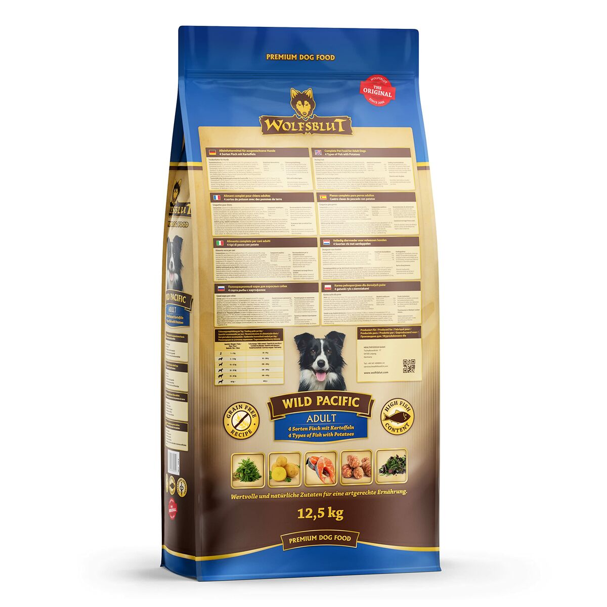 Pienso Wolfsblut Adulto Pescado Patatas 12,5 Kg