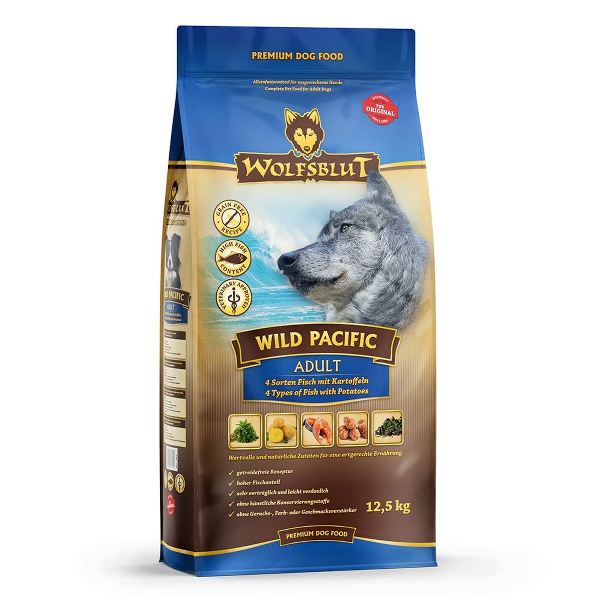 Pienso Wolfsblut Adulto Pescado Patatas 12,5 Kg