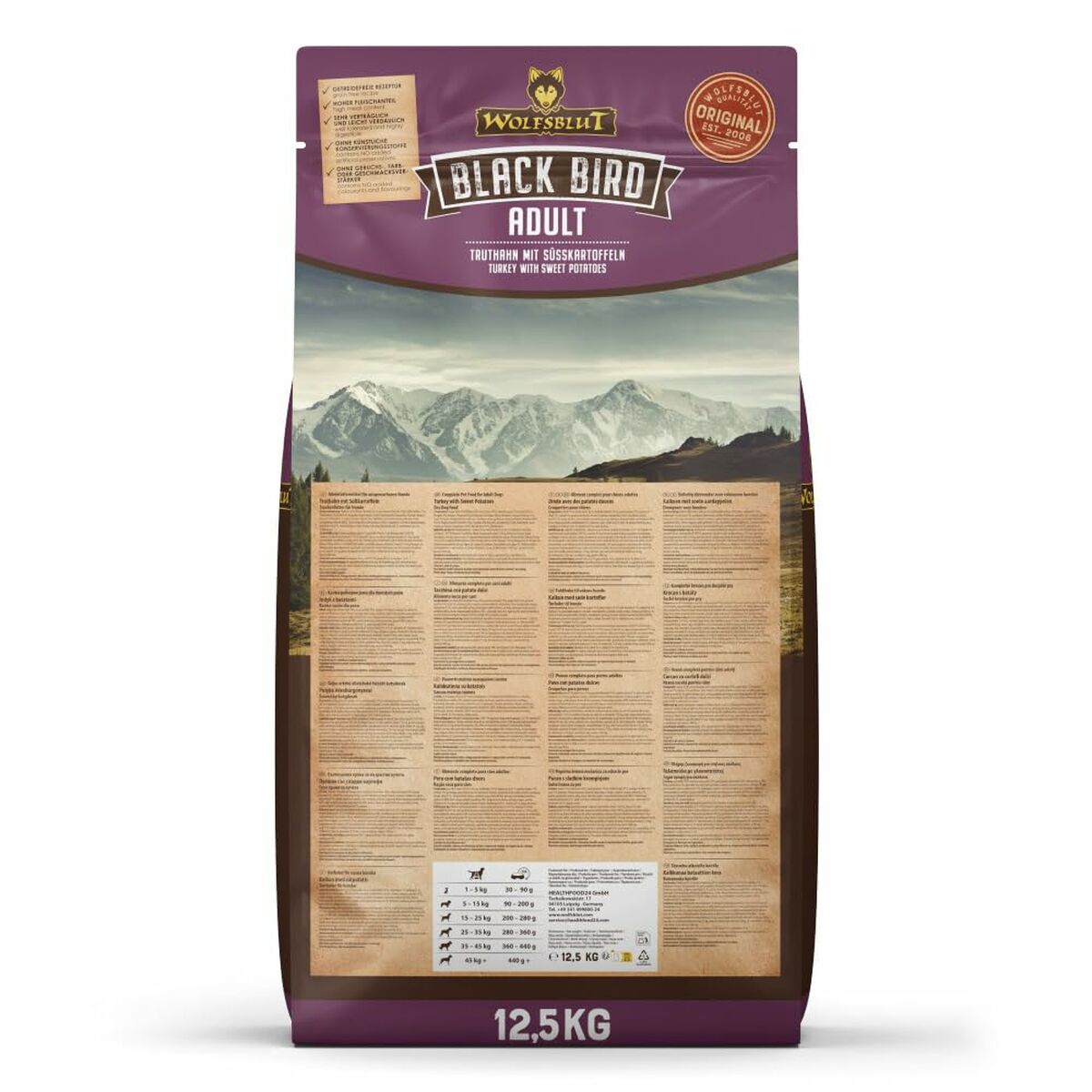 Pienso Wolfsblut Adulto Batata 12,5 Kg