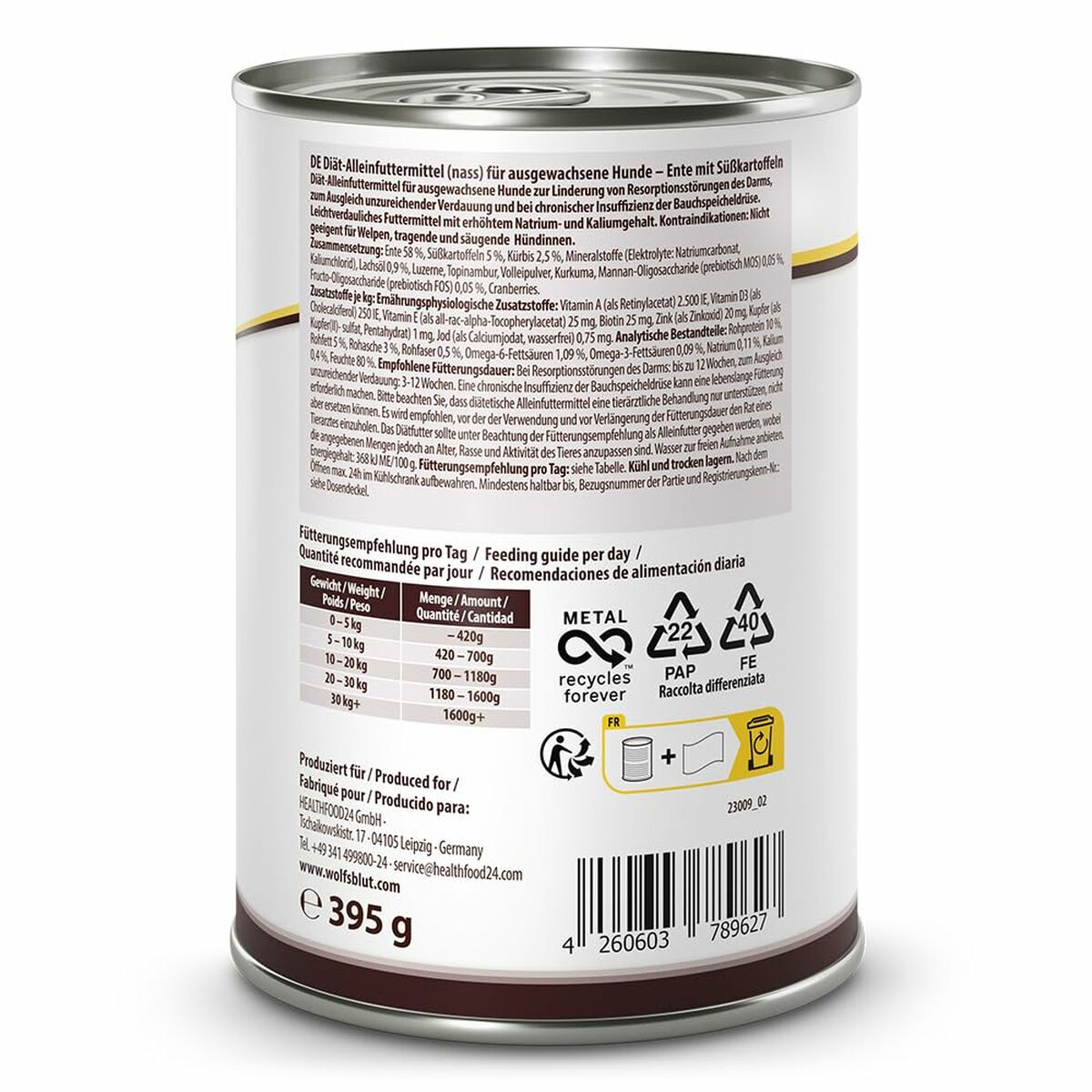 Pienso Wolfsblut Adulto Pato Batata