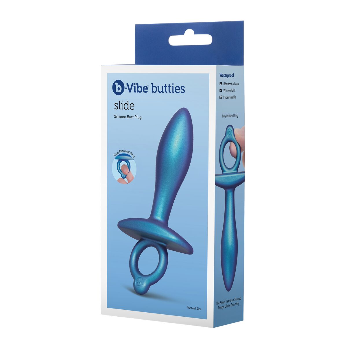 Plug Anal B-Vibe Azul (7,6 cm)