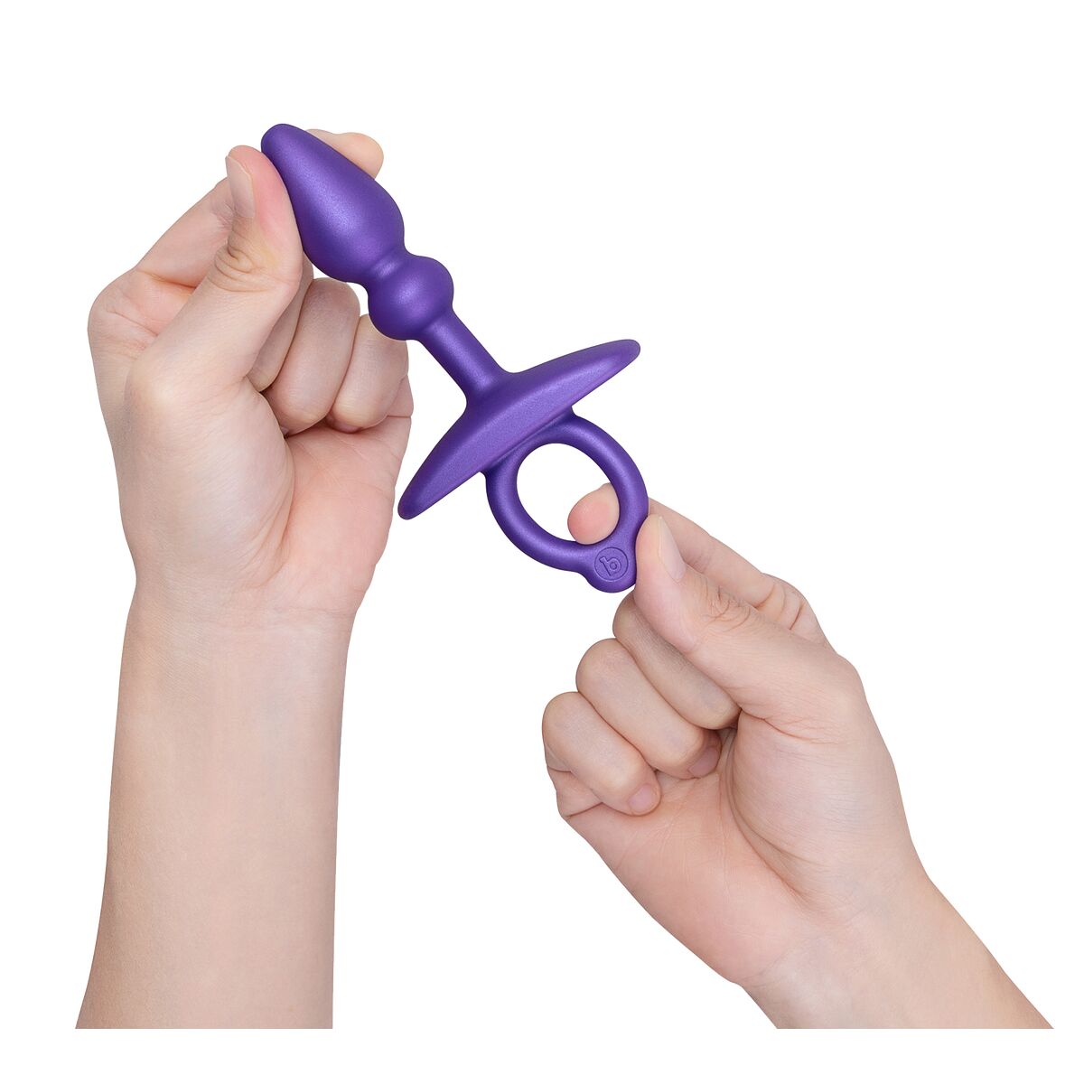 Plug Anal B-Vibe Morado (7,6 cm)