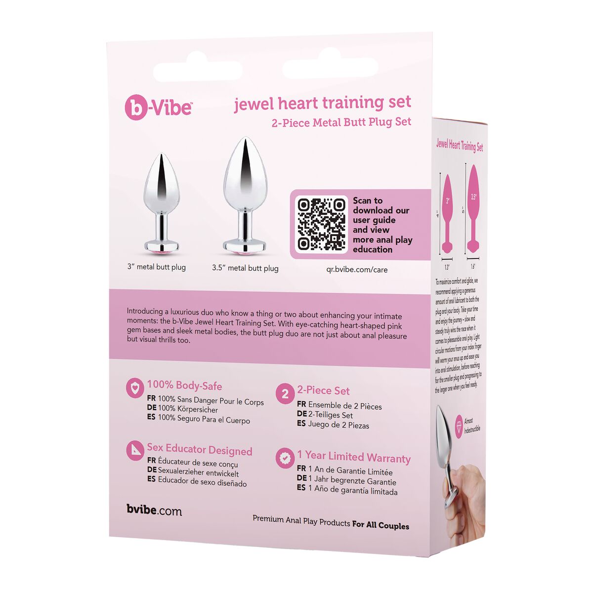 Plug Anal B-Vibe Plateado