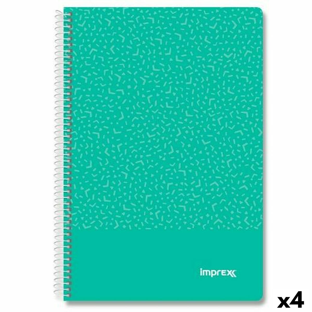 Cuaderno Imprex Verde Din A4 80 Hojas (4 Unidades)