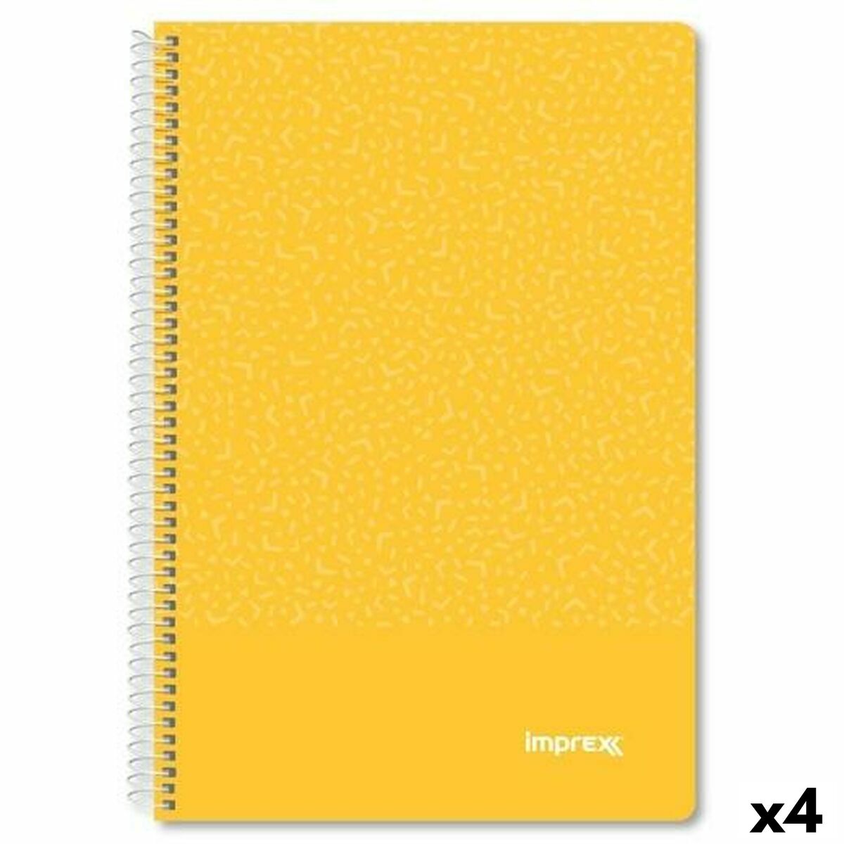 Cuaderno Imprex Amarillo Din A4 80 Hojas (4 Unidades)