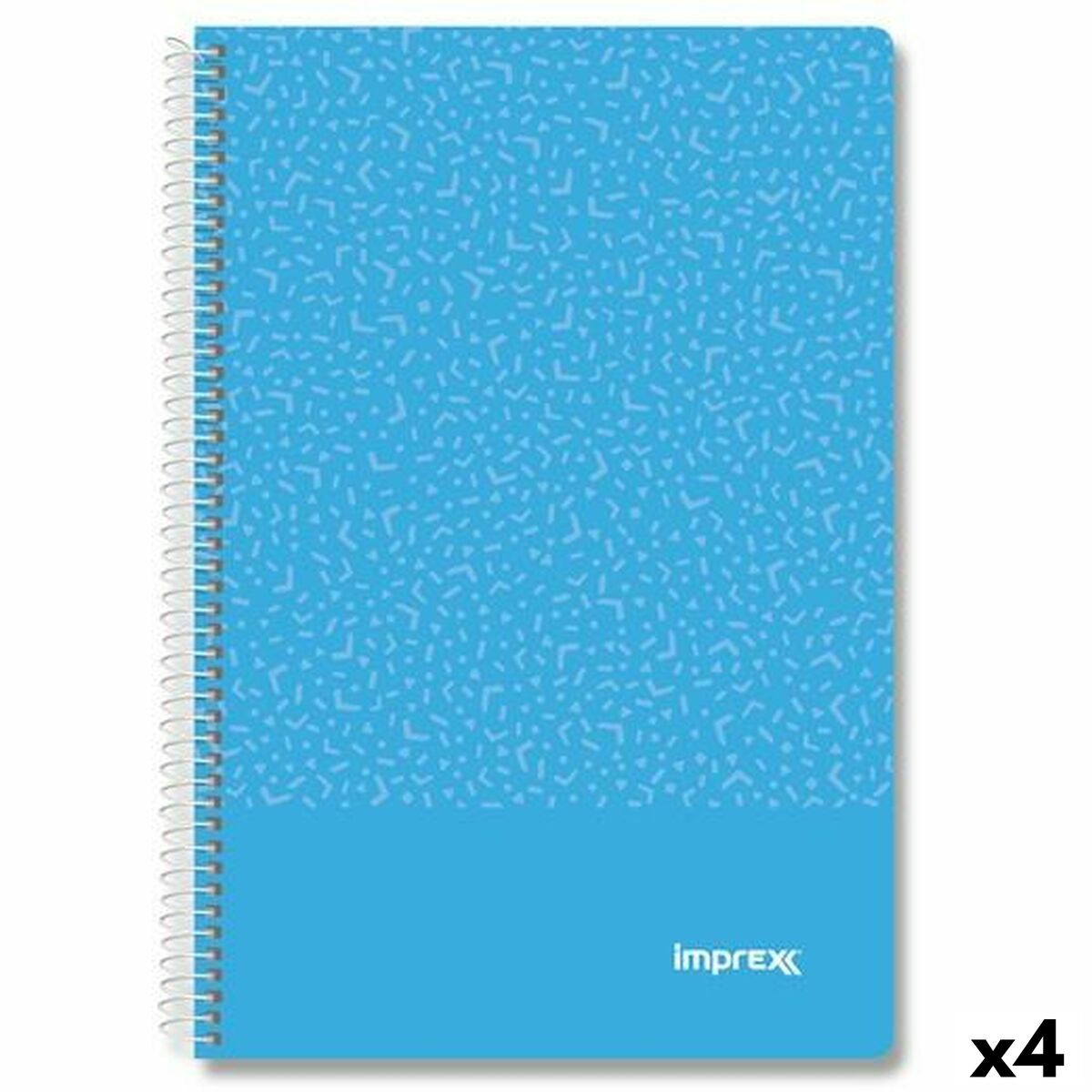 Cuaderno Imprex Azul Din A4 80 Hojas (4 Unidades)