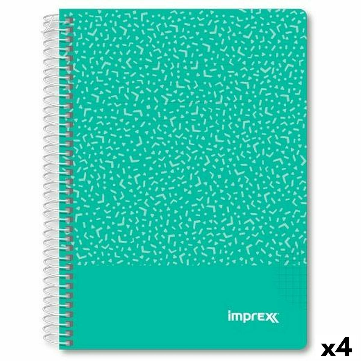 Cuaderno Imprex Verde A5 80 Hojas (4 Unidades)