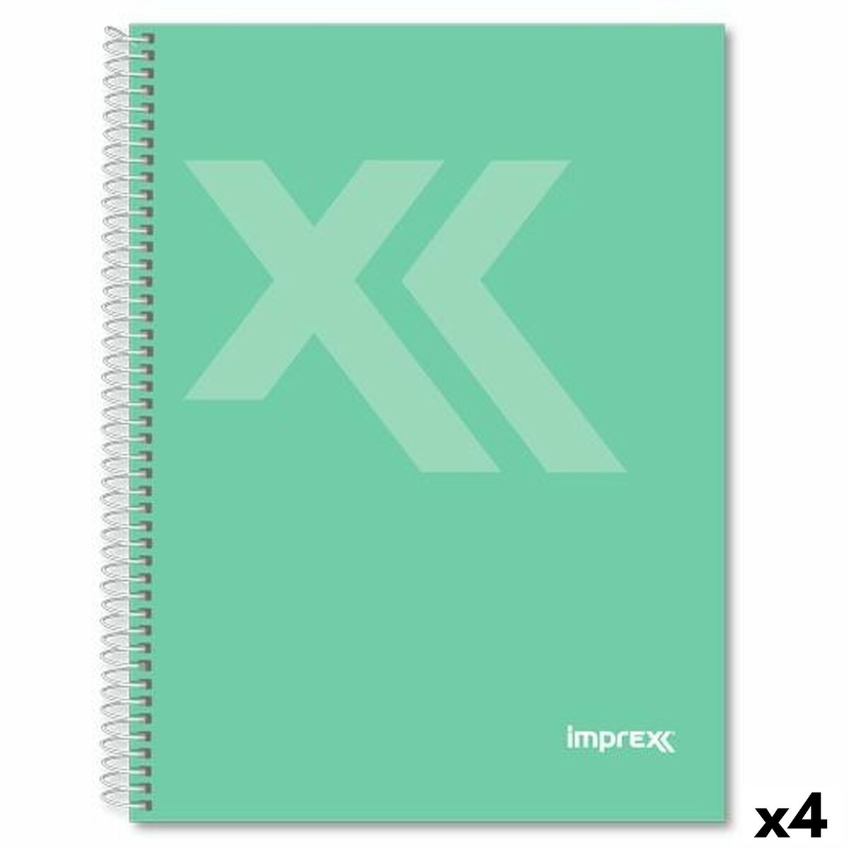 Cuaderno Imprex Verde Din A4 80 Hojas (4 Unidades)
