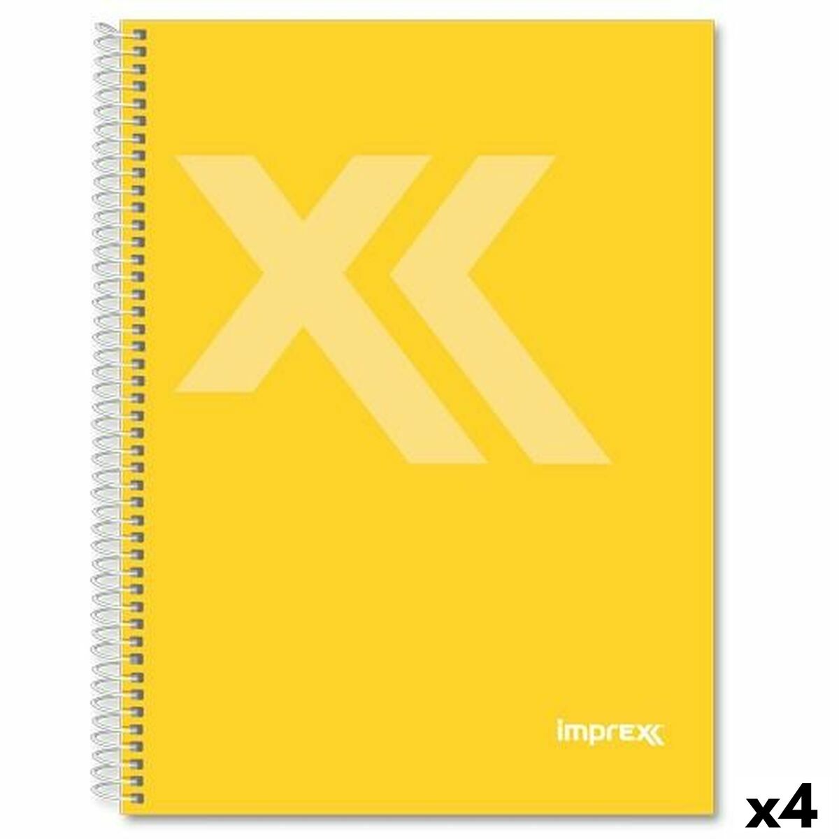 Cuaderno Imprex Amarillo Din A4 80 Hojas (4 Unidades)