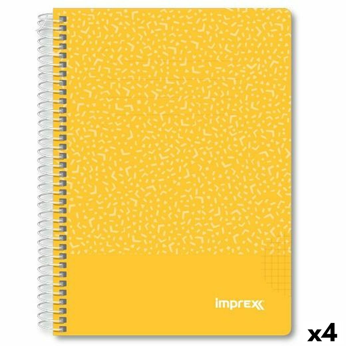 Cuaderno Imprex Amarillo A5 80 Hojas (4 Unidades)
