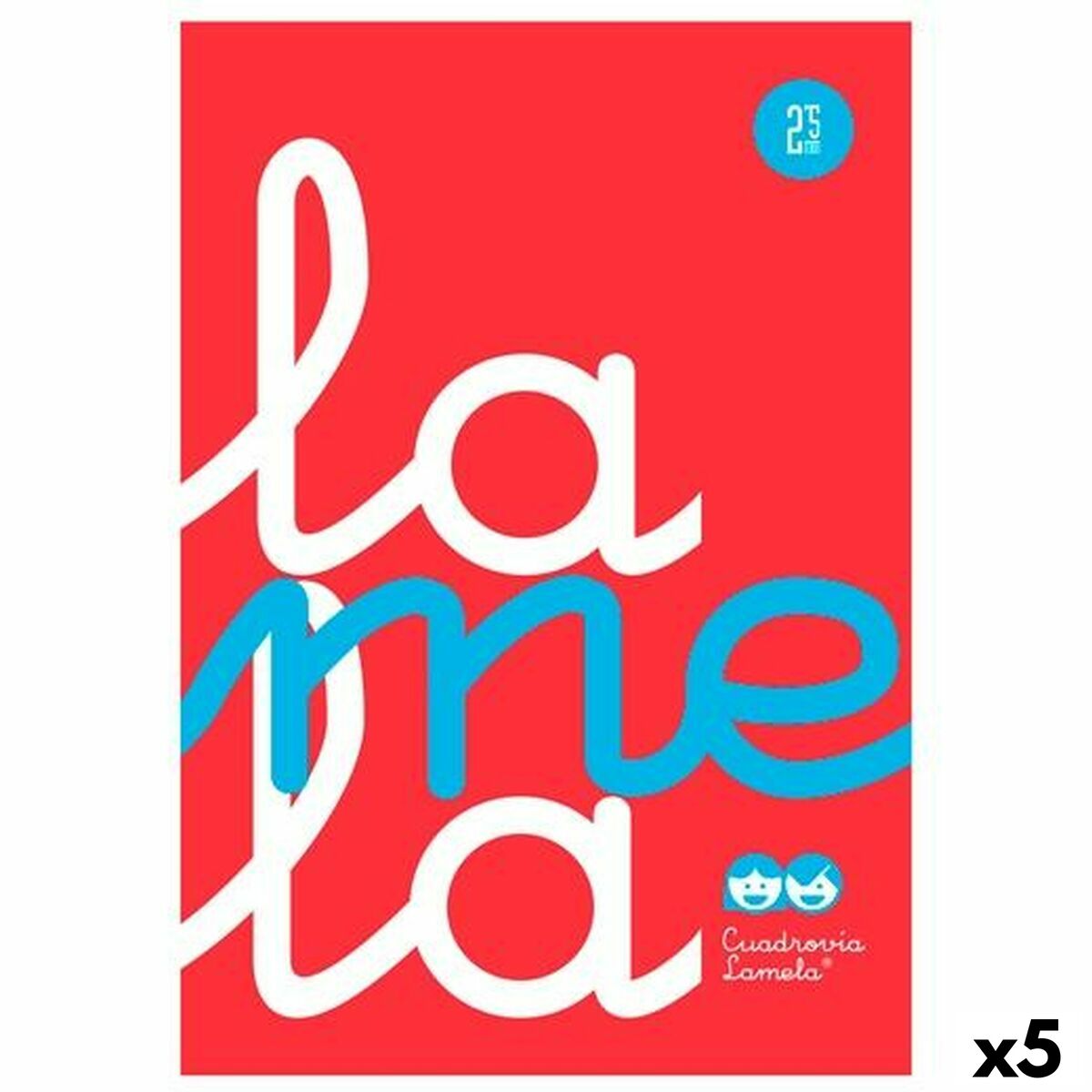 Cuaderno Lamela Rojo Din A4 80 Hojas (5 Unidades)