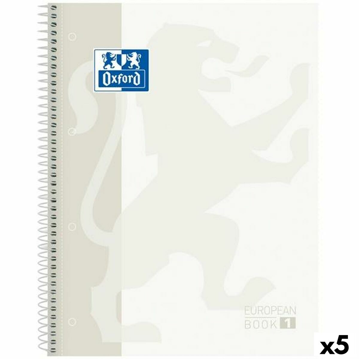 Cuaderno Oxford CLASSIC EUROPEANBOOK Blanco A4 80 Hojas (5 Unidades)