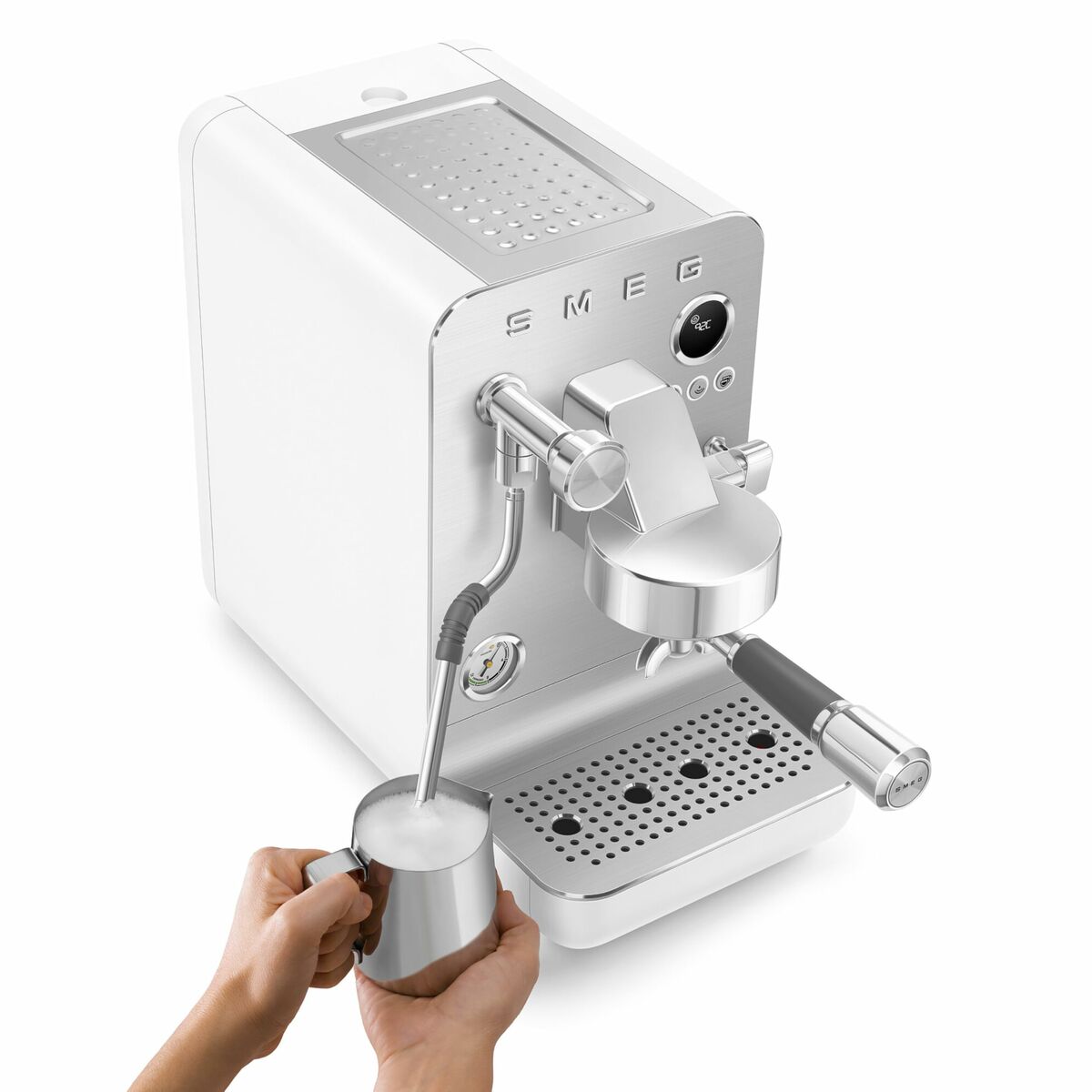 Cafetera Express de Brazo Smeg EMC02WHMEU Blanco 1350 W 1 L