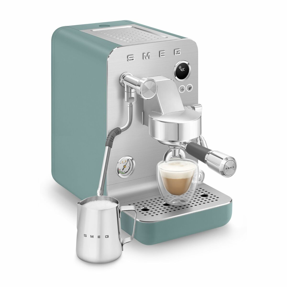 Cafetera Express de Brazo Smeg EMC02EGMEU Verde 1350 W 1 L