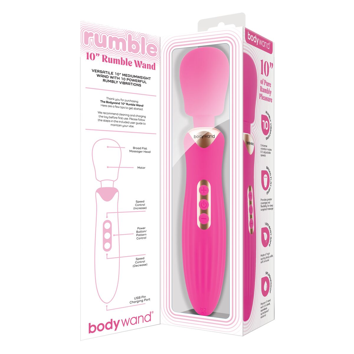 Masajeador Bodywand Wand 10 Rosa